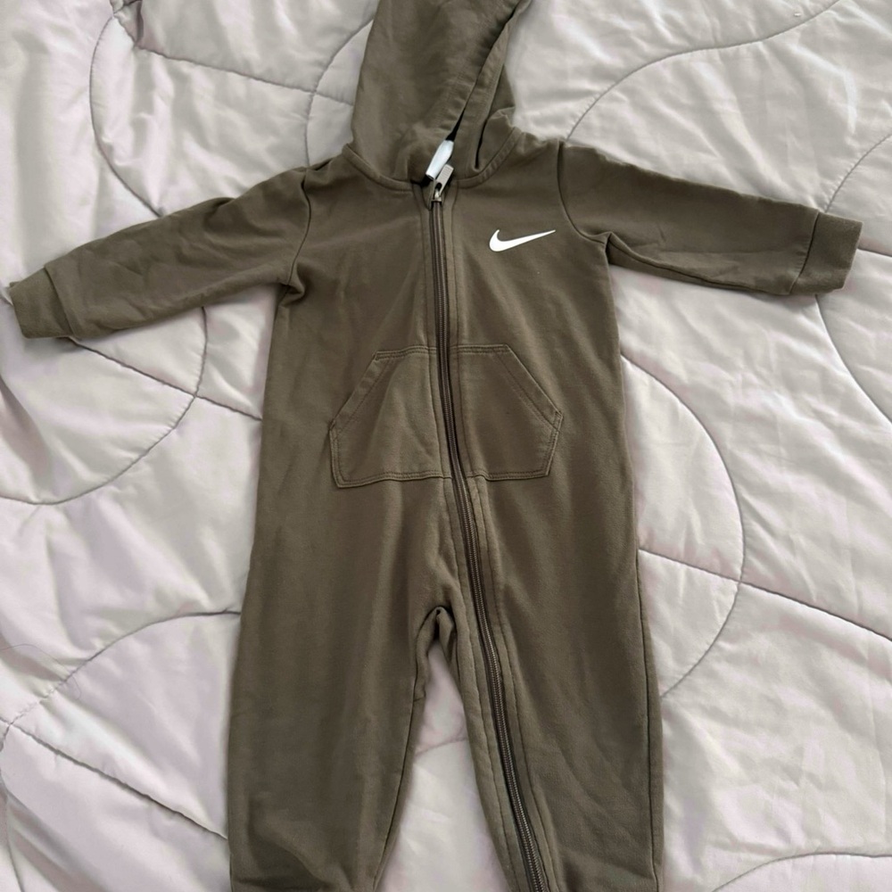 Nike Kids Khaki Hooded One Piece